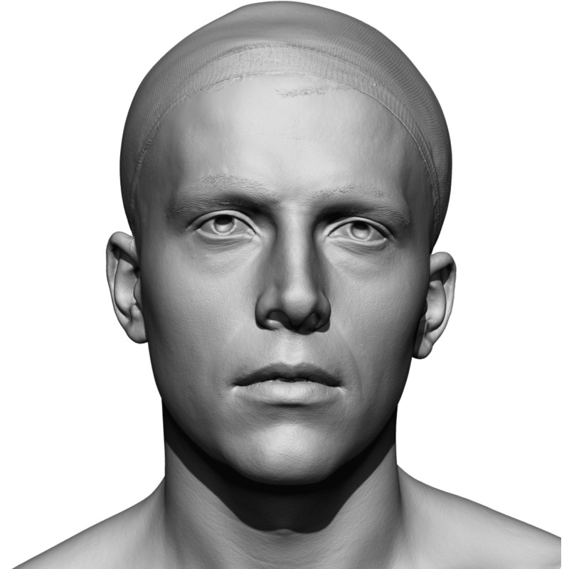 Male 45 Head Scan Cleaned