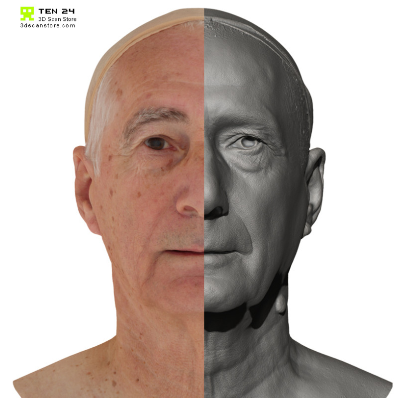 Male 46 Head Scan Cleaned