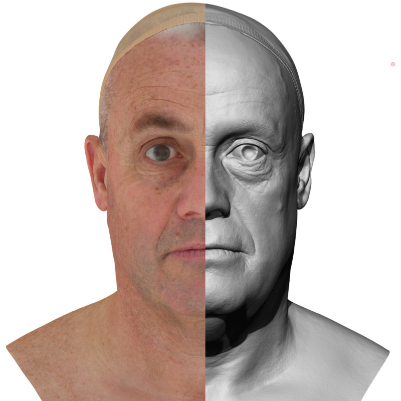 Male 47 Head Scan Cleaned