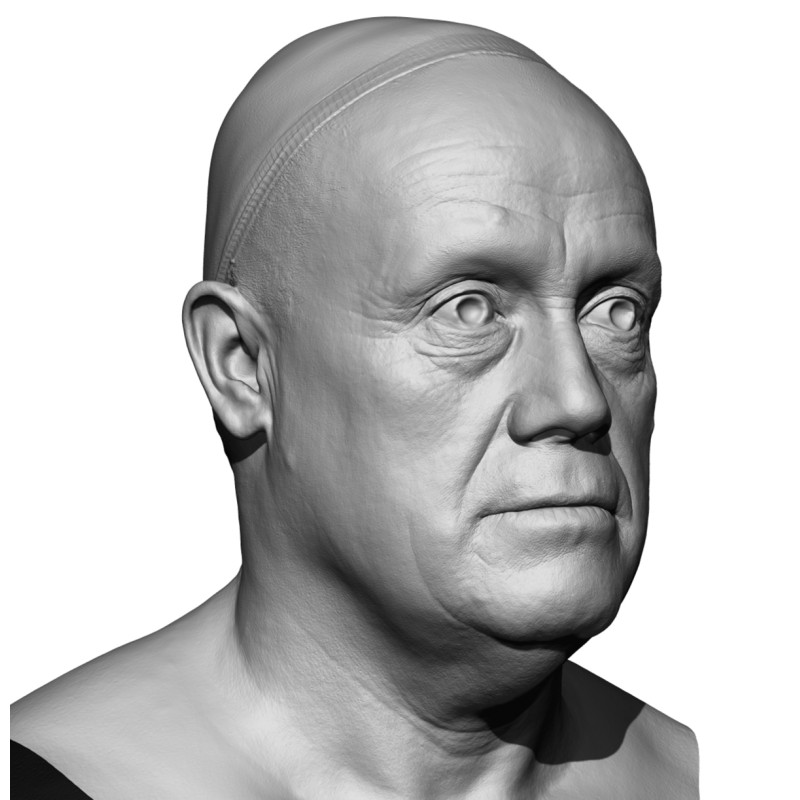 Male 47 Head Scan Cleaned