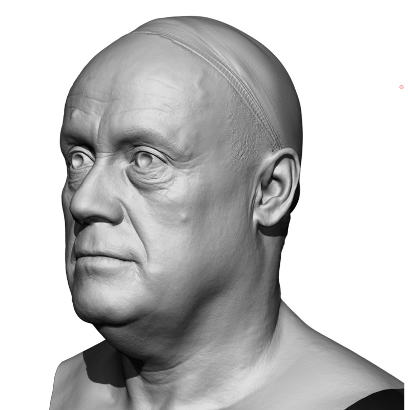 Male 47 Head Scan Cleaned