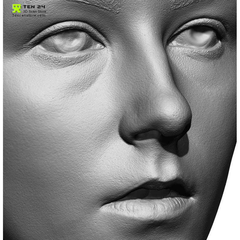 Female 12 Head Scan Cleaned