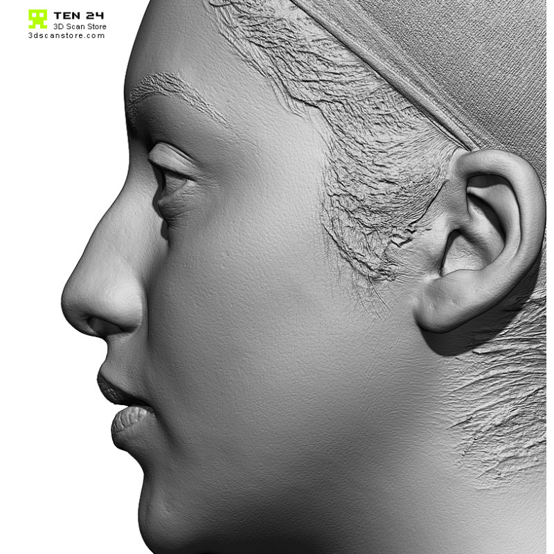 Female 10 Head Scan Cleaned