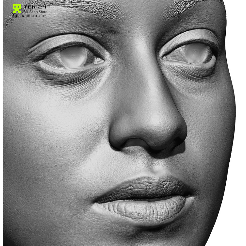 Female 10 Head Scan Cleaned