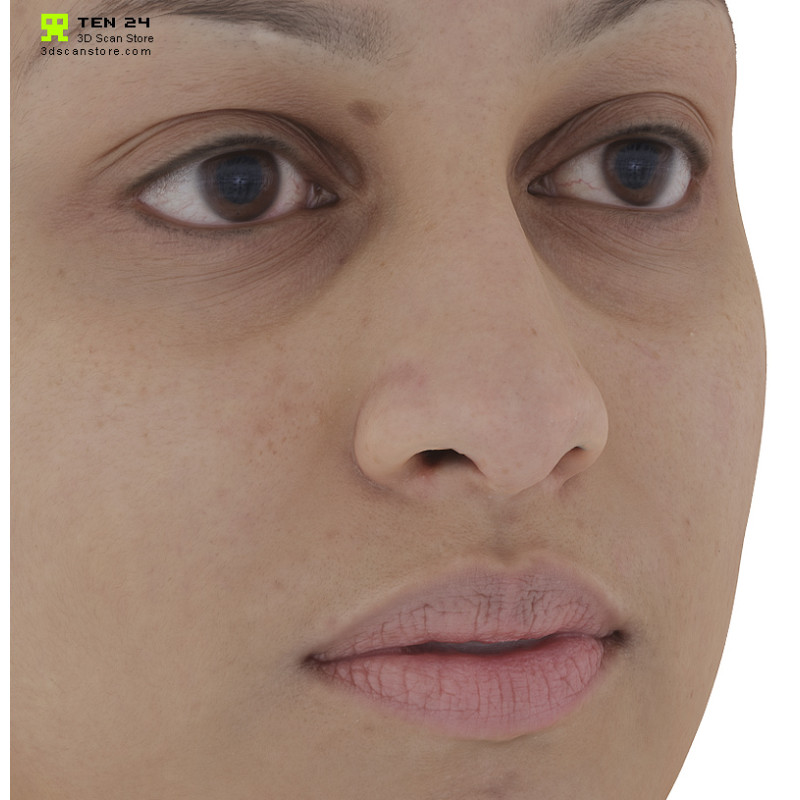 Female 10 Head Scan Cleaned