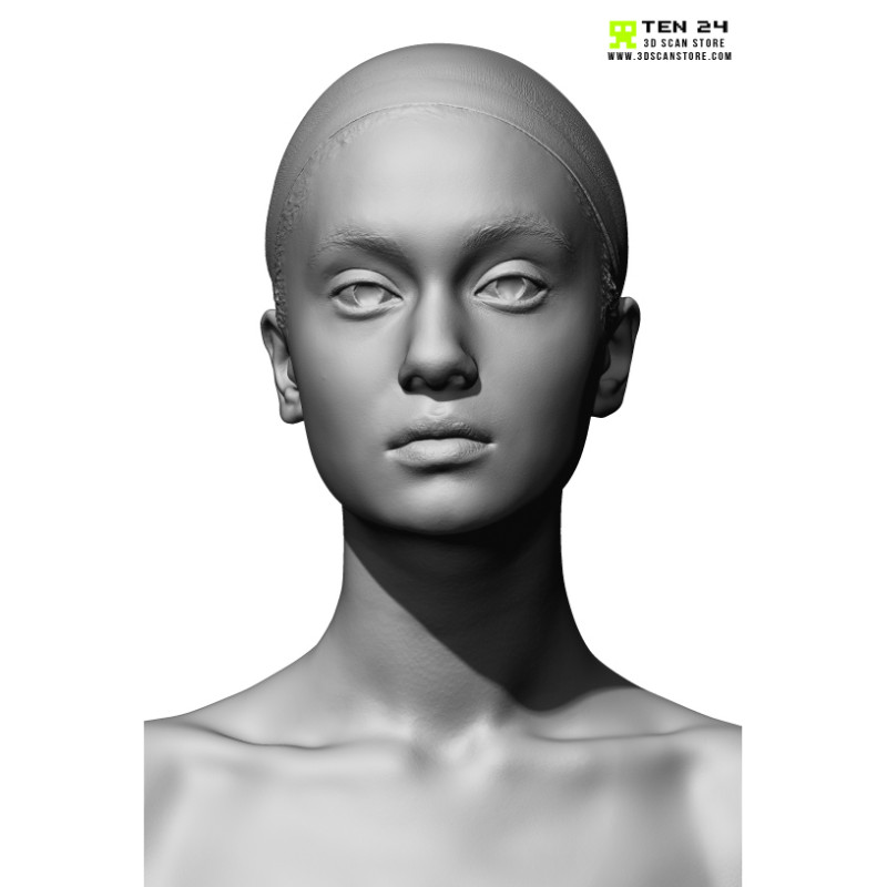 Female 16 Head Scan Cleaned