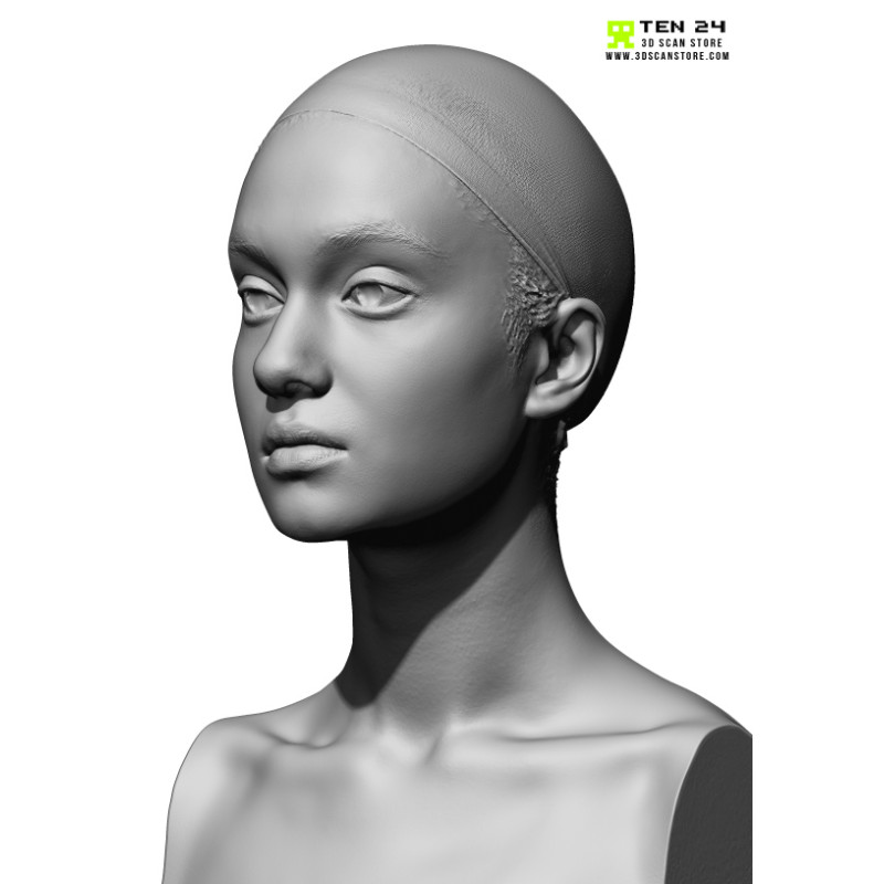 Female 16 Head Scan Cleaned