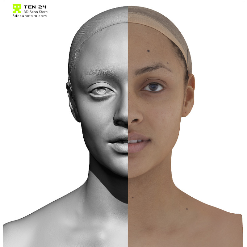 Cleaned Female Head Scans