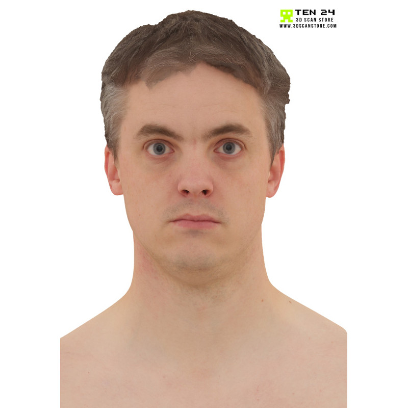 Male 16 Head Scan Cleaned