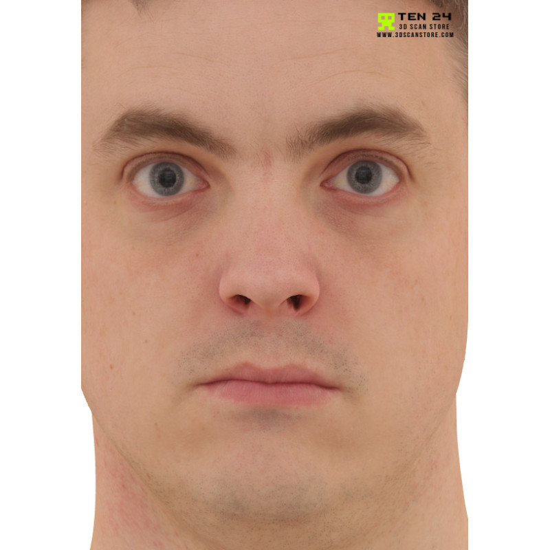 Male 16 Head Scan Cleaned