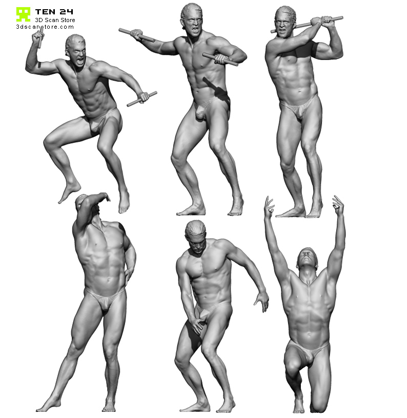 Male Pose Reference - Action Pose for Drawing