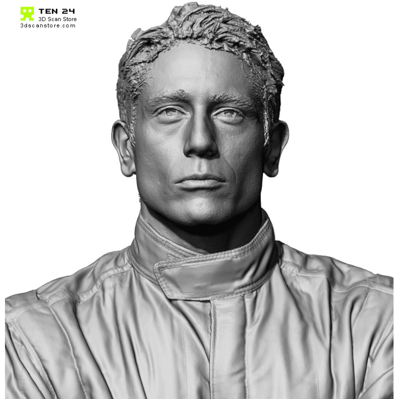 Male Racing Driver Arms Folded 