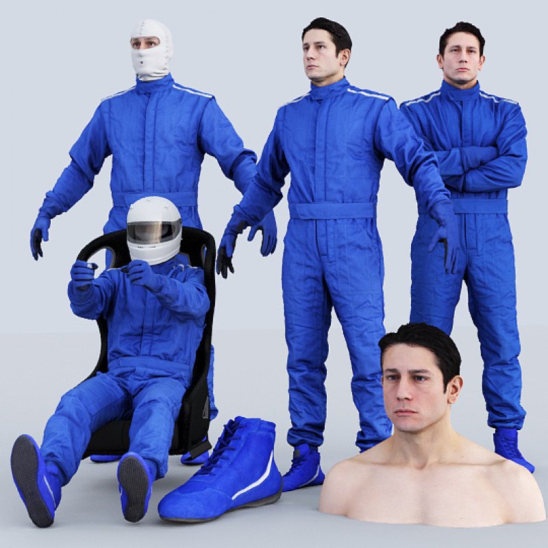 Male Racing Driver Bundle