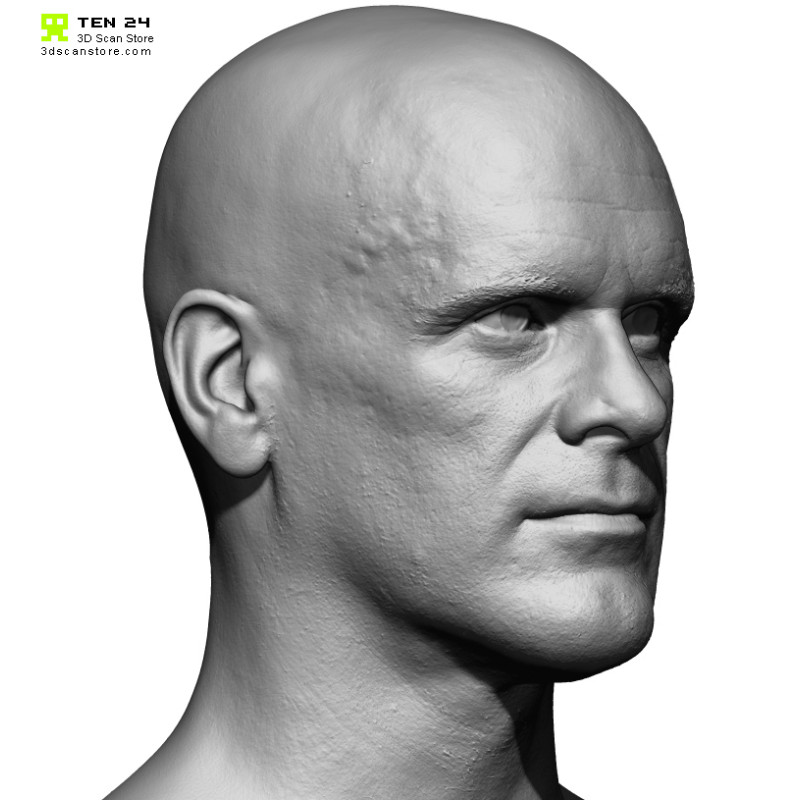 Male 19 Head Scan Cleaned