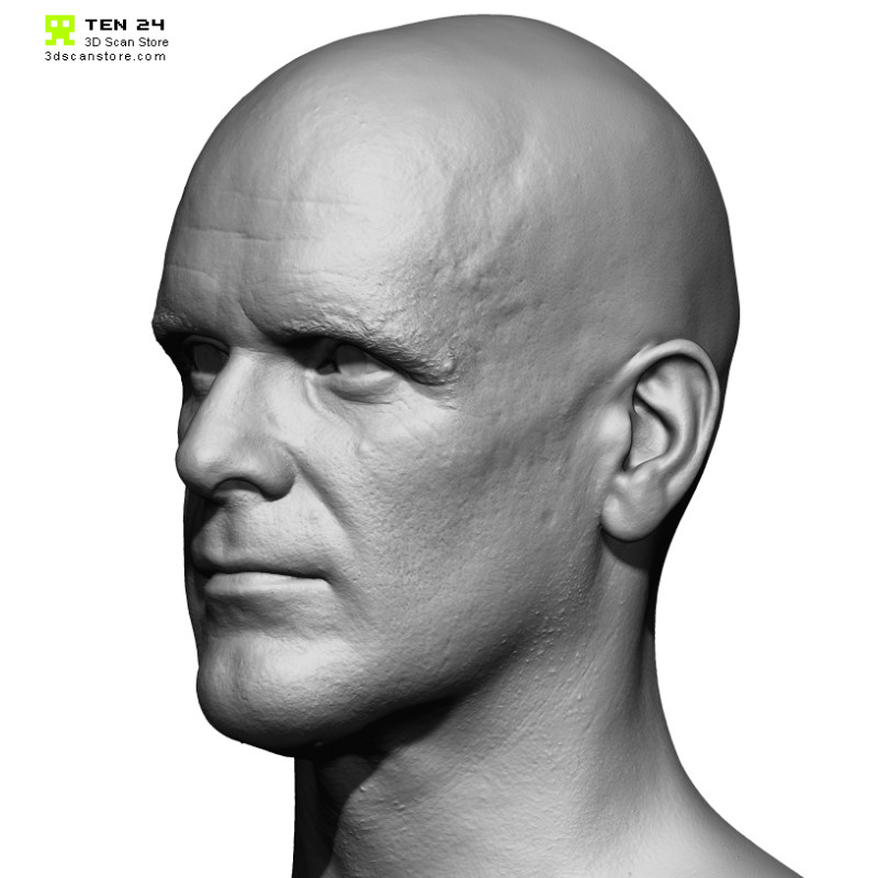 Male 19 Head Scan Cleaned