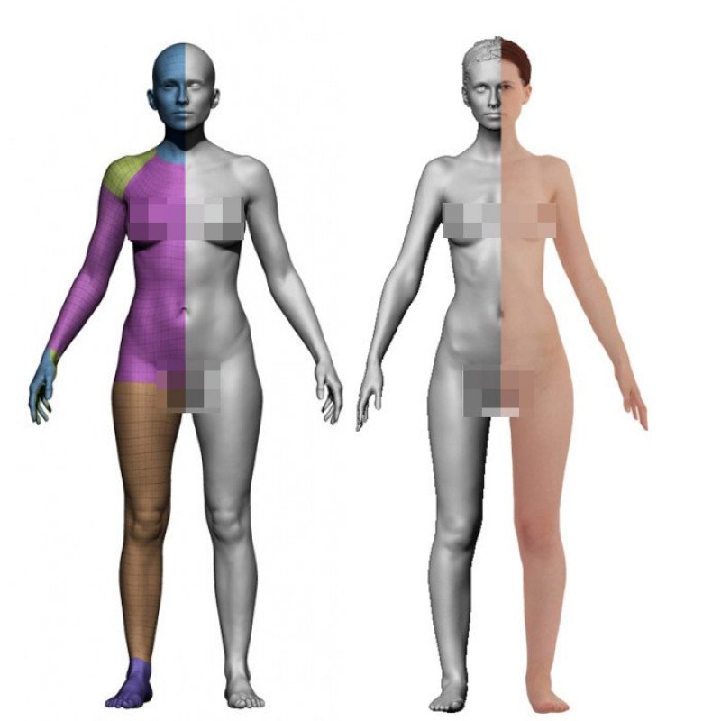 Female Retopology Kit