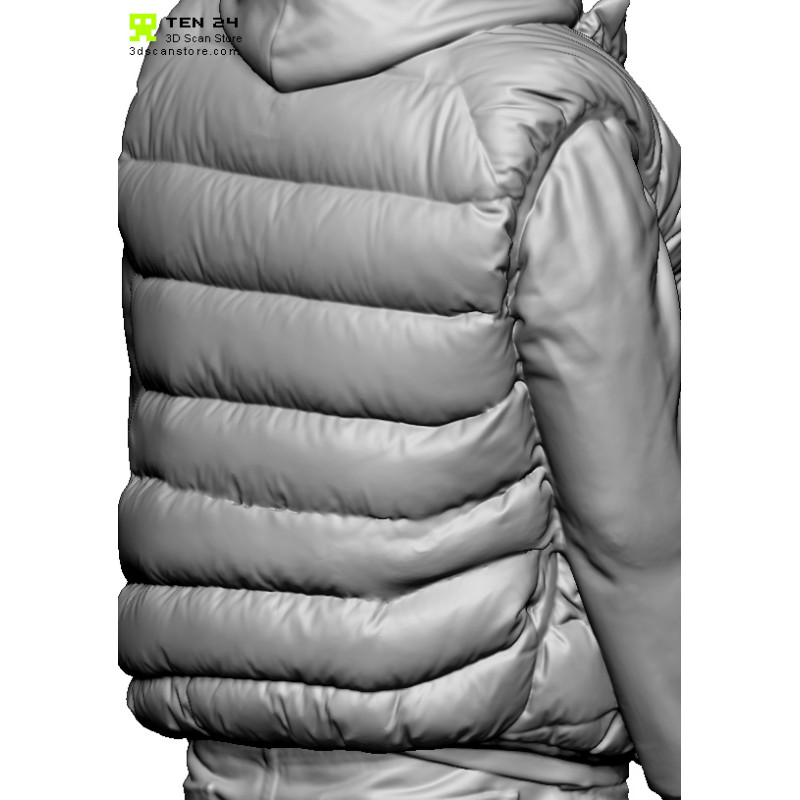  Shaded Male 02 Puffer Hoodie_Arms Down