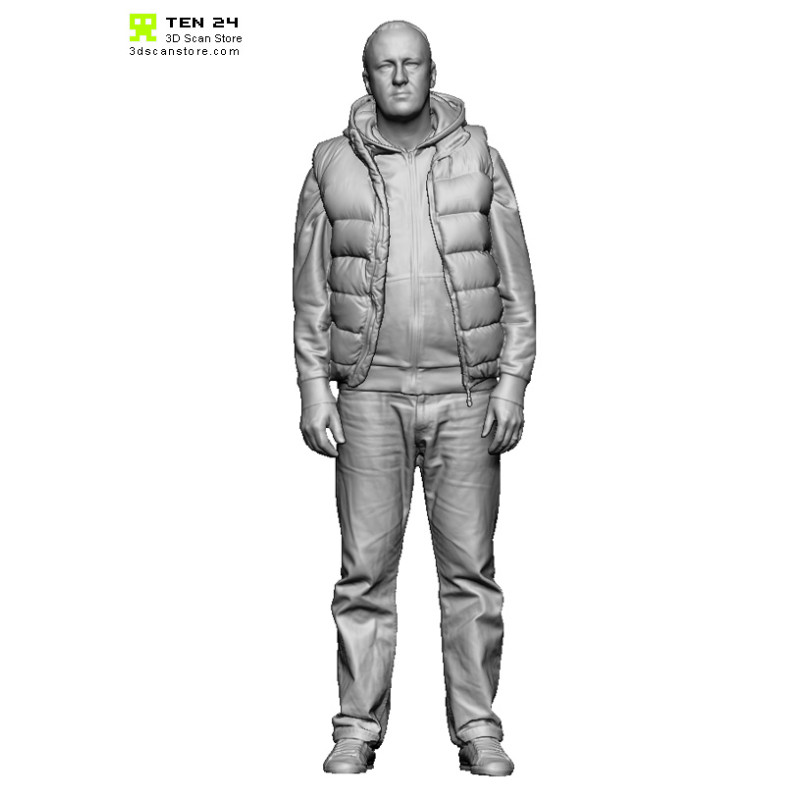  Shaded Male 02 Puffer Hoodie_Arms Down