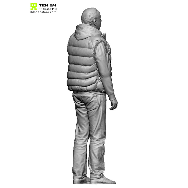  Shaded Male 02 Puffer Hoodie_Arms Down