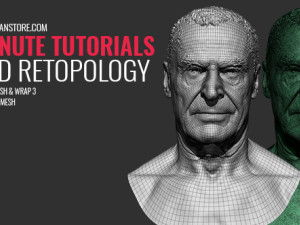 2 Minute Tutorial - Head retopology for cleanup