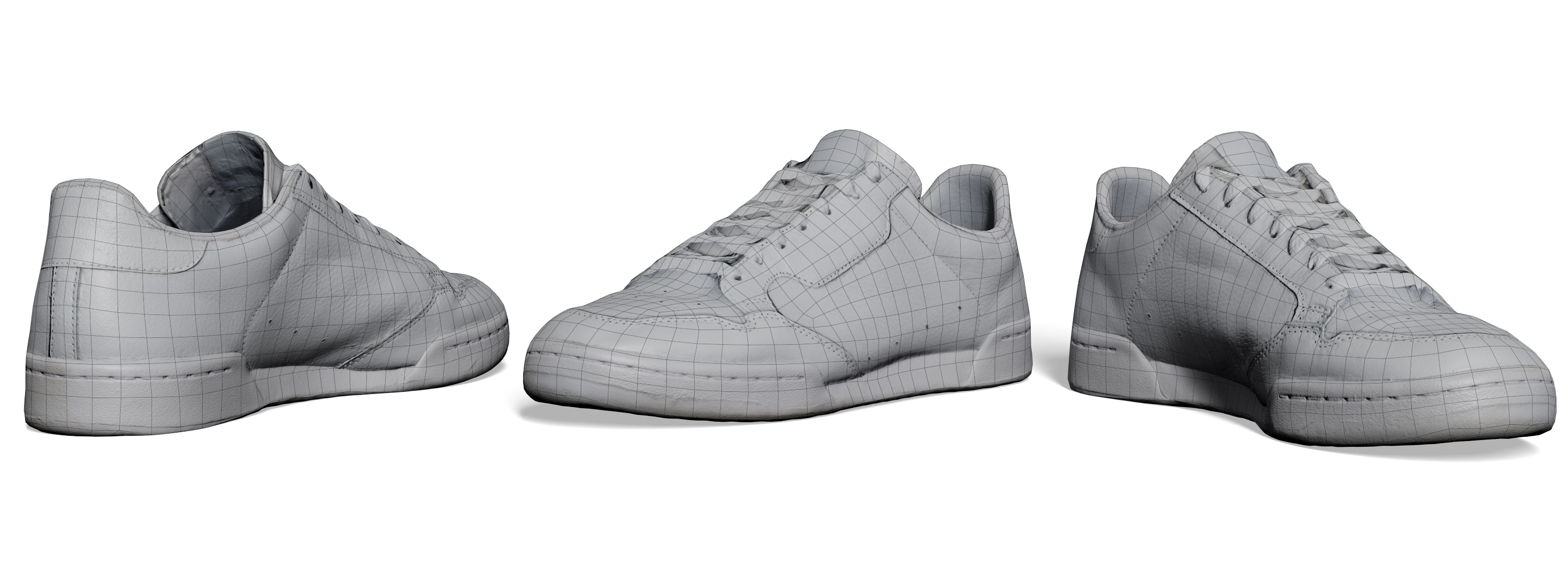 3D shoe scan wireframe