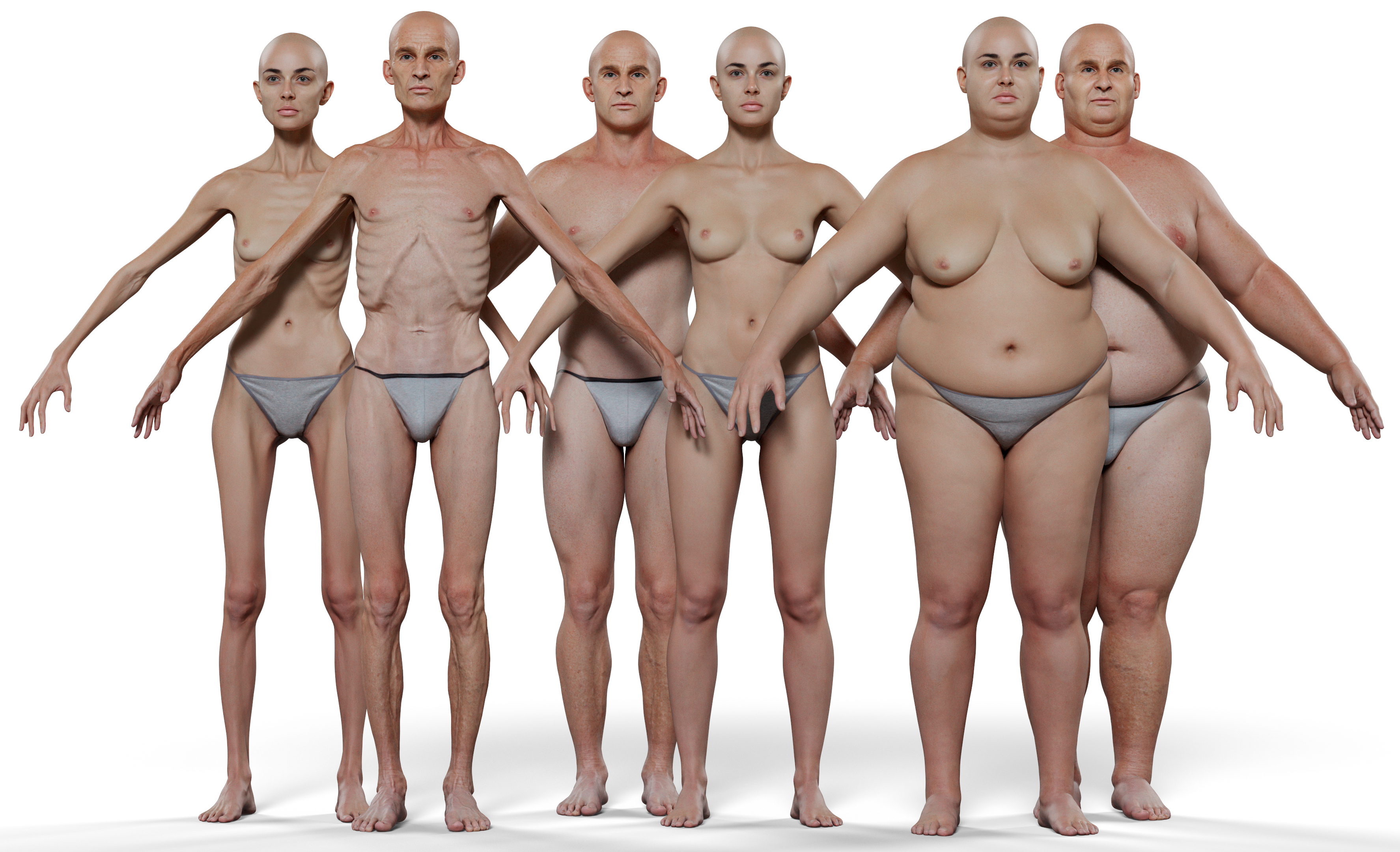 Download male and female body scans