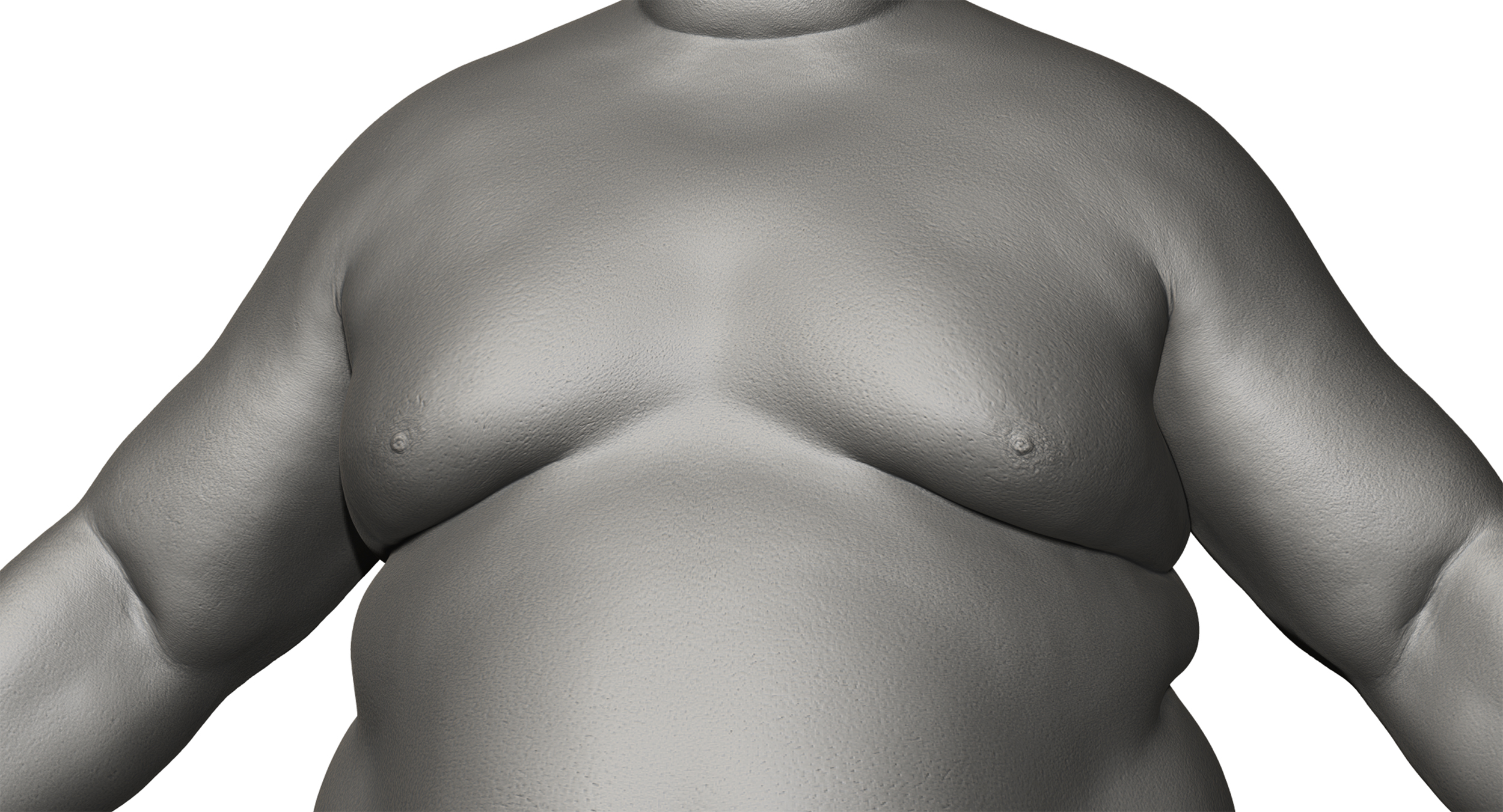 Download Obese male 3d model