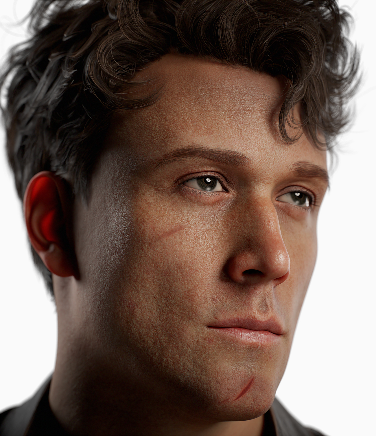 Male explorer game character