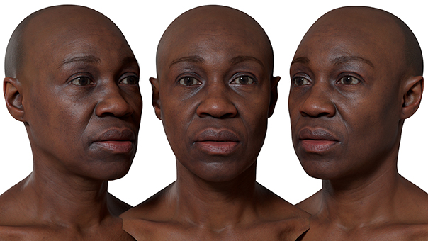 Download black woman 3d head scan
