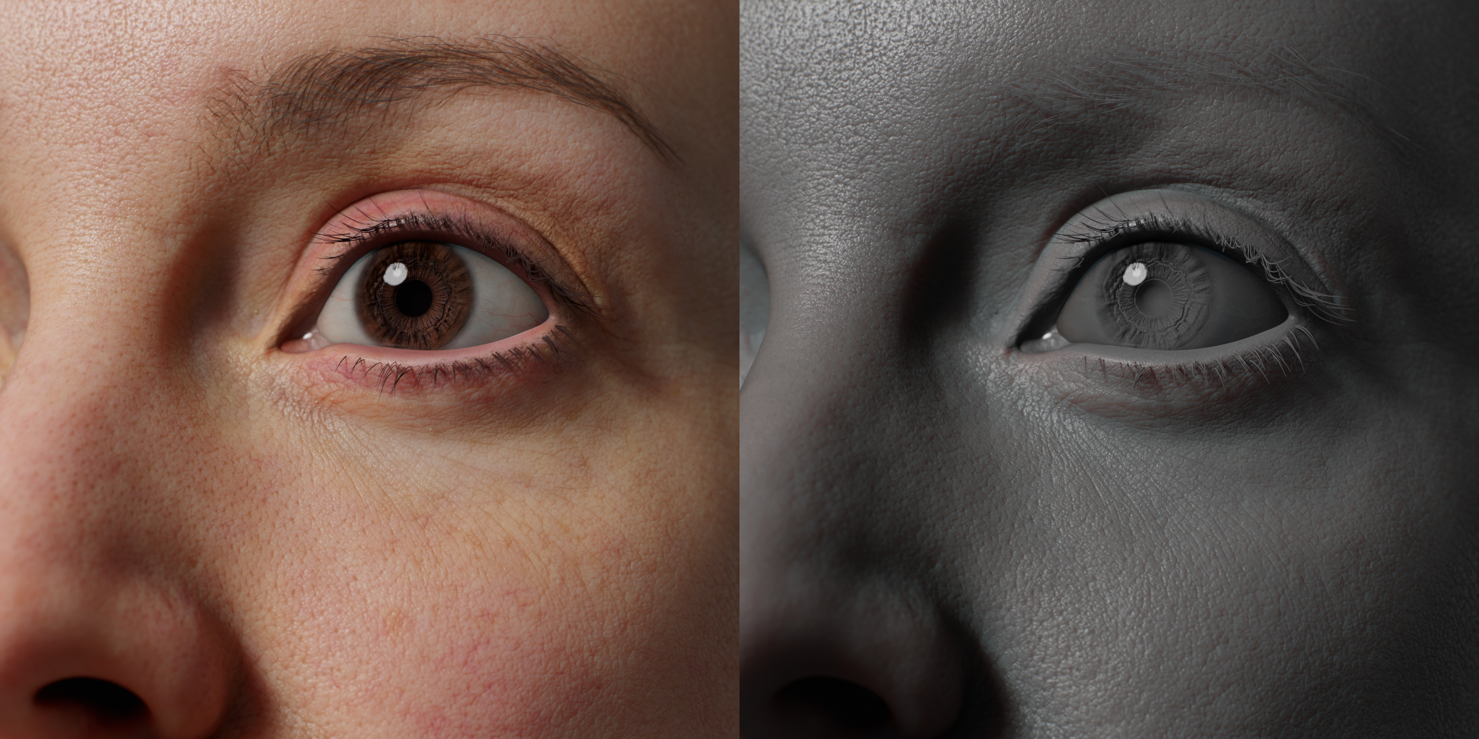 HD Female 3D Head Model 18