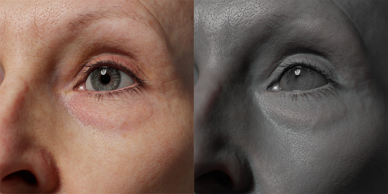 HD Female 3D Head Model 19