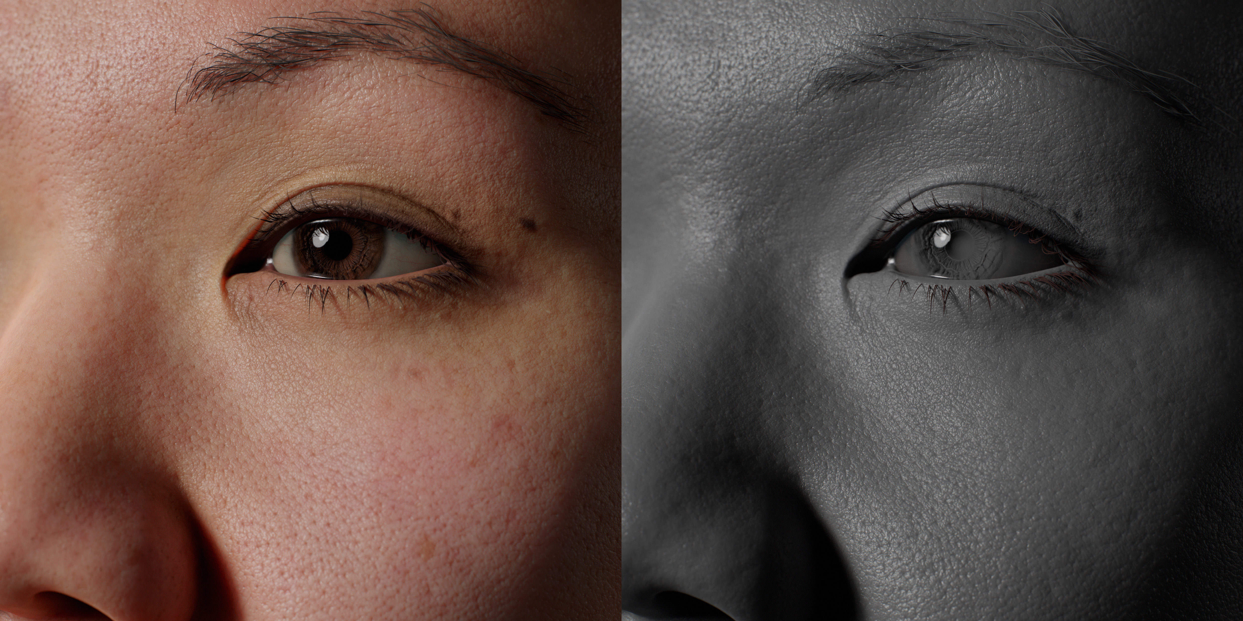 HD Female 3D Head Model 49