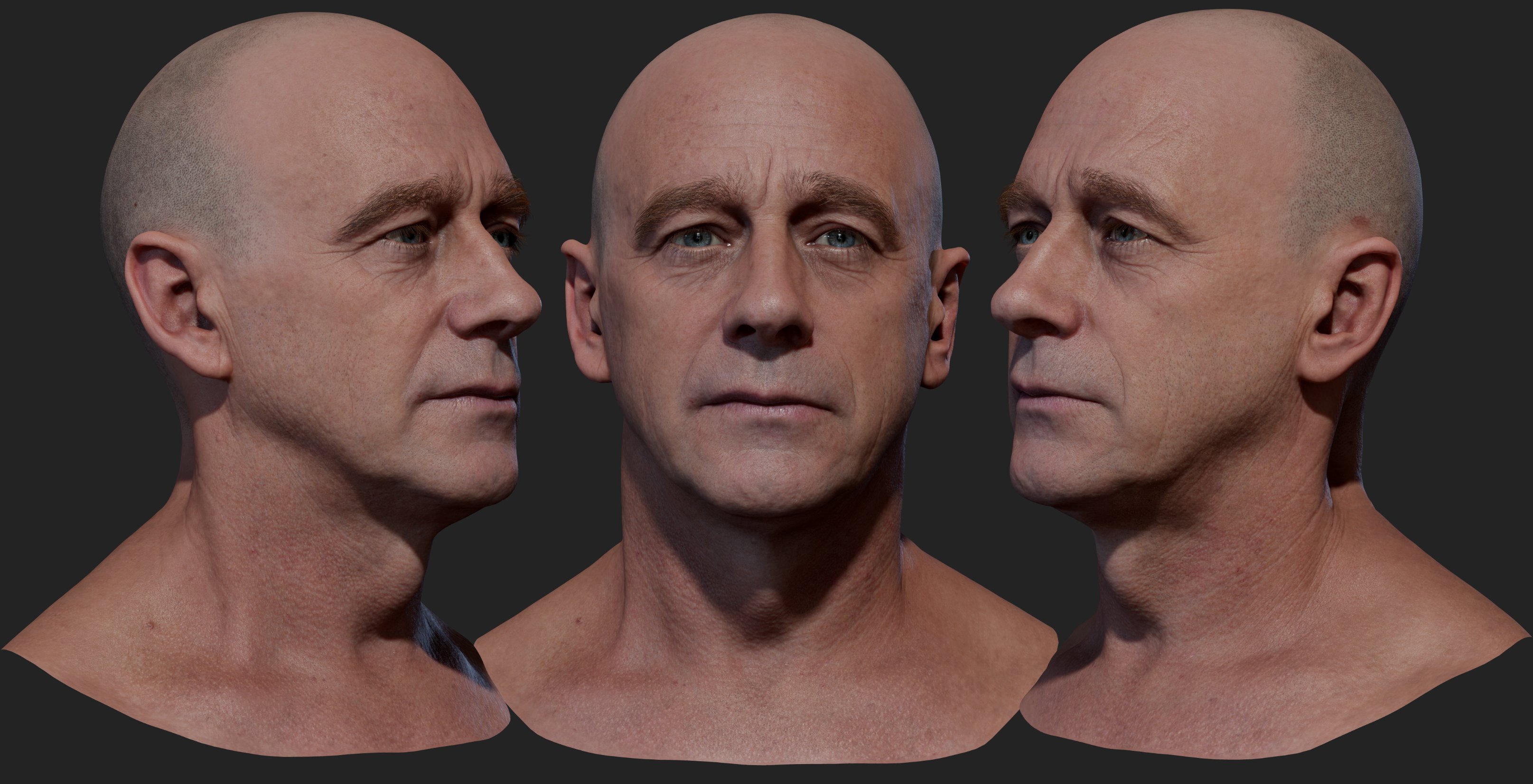 3D Male Head Scan