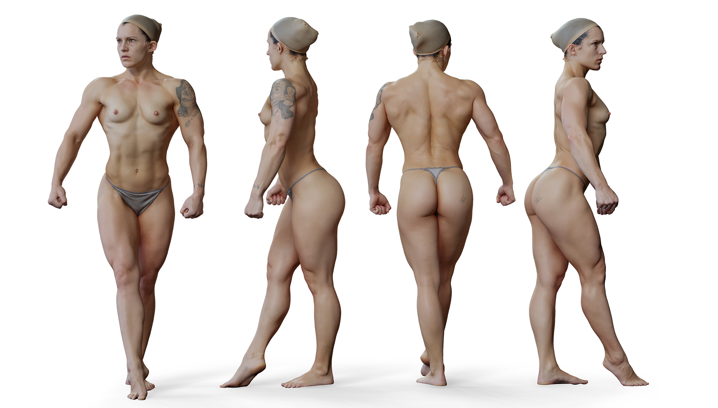 Female 02 Anatomy Reference Pose Pack