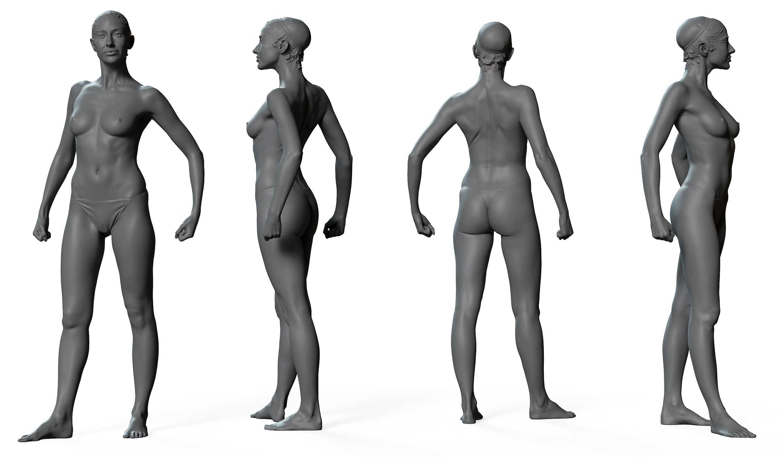 100 Female Art Pose Body Reference PNG Files Adult Female Anatomy