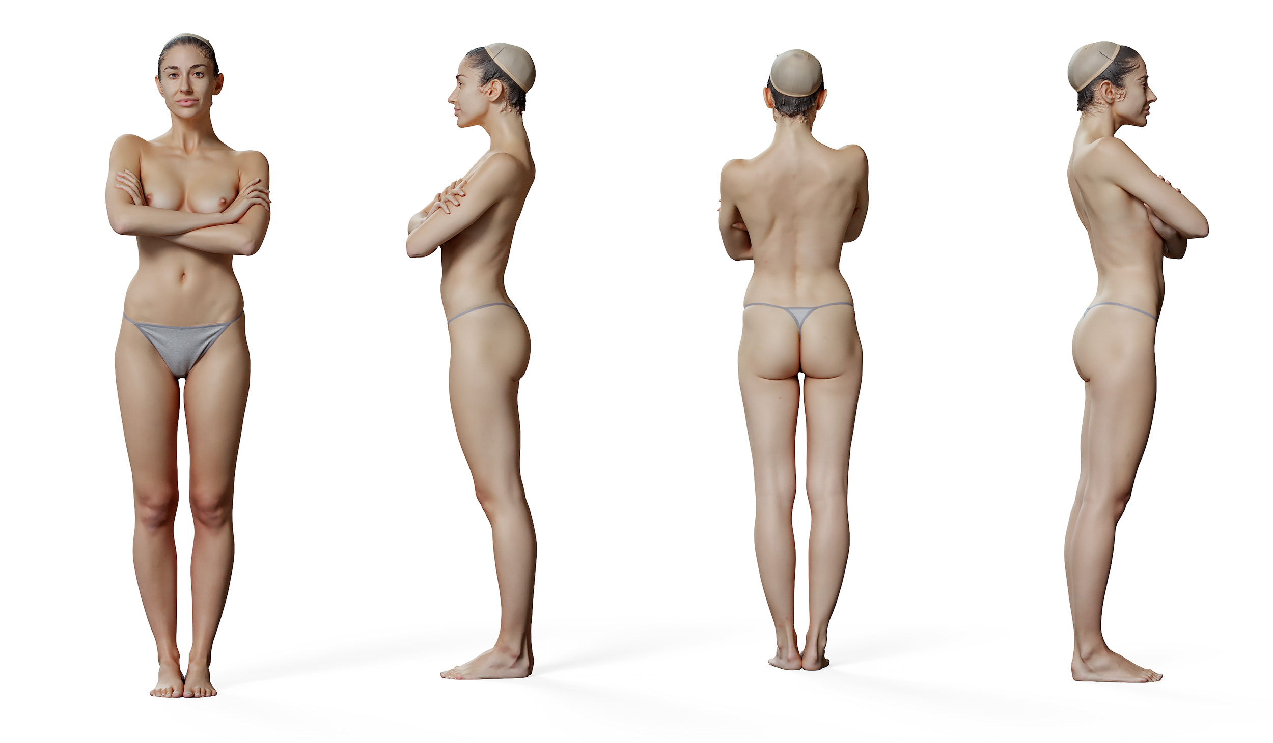 Female 02 Anatomy Reference Pose Pack