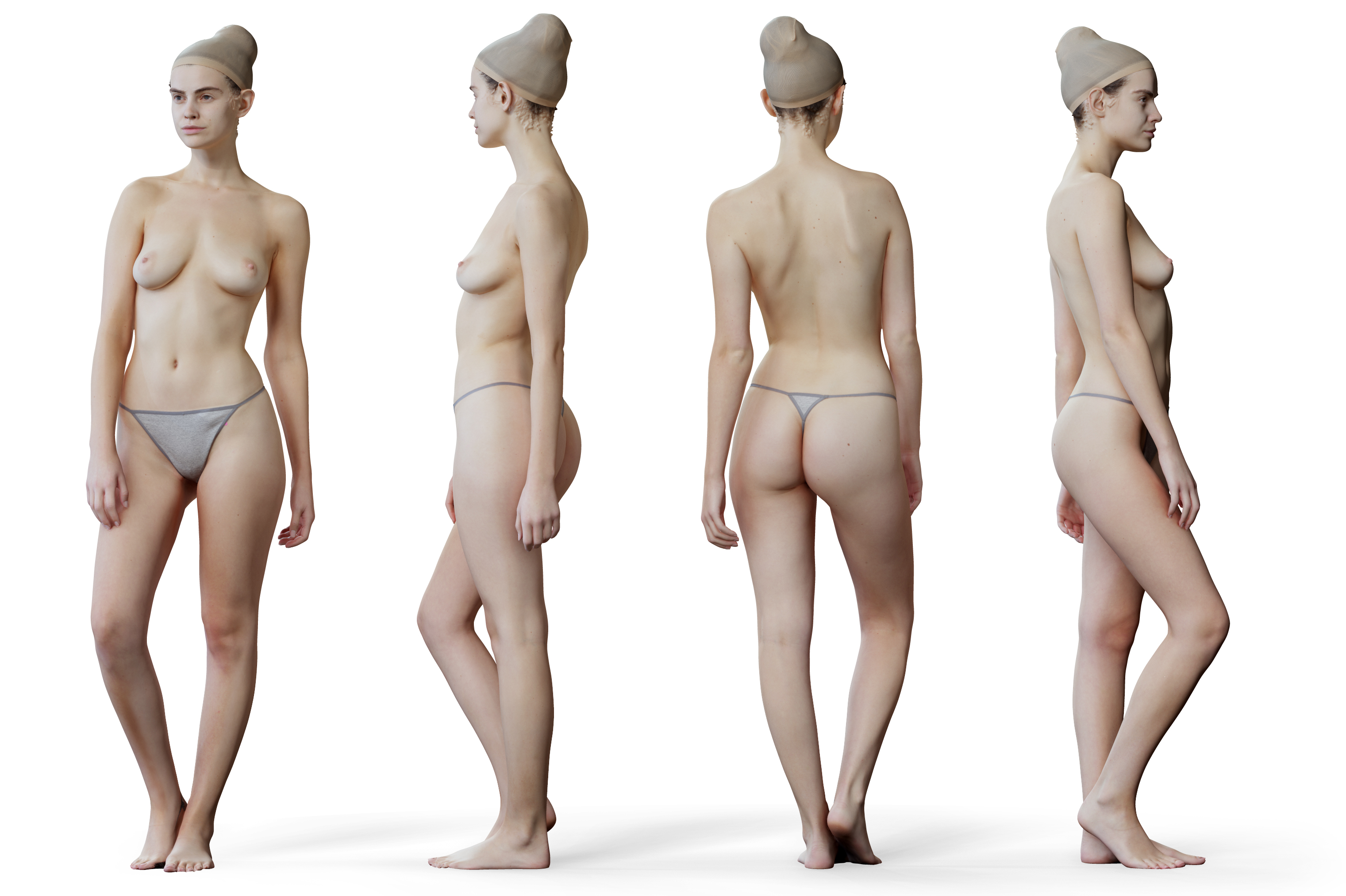 female nude anatomy Female 05 Anatomy Reference Pose Pack
