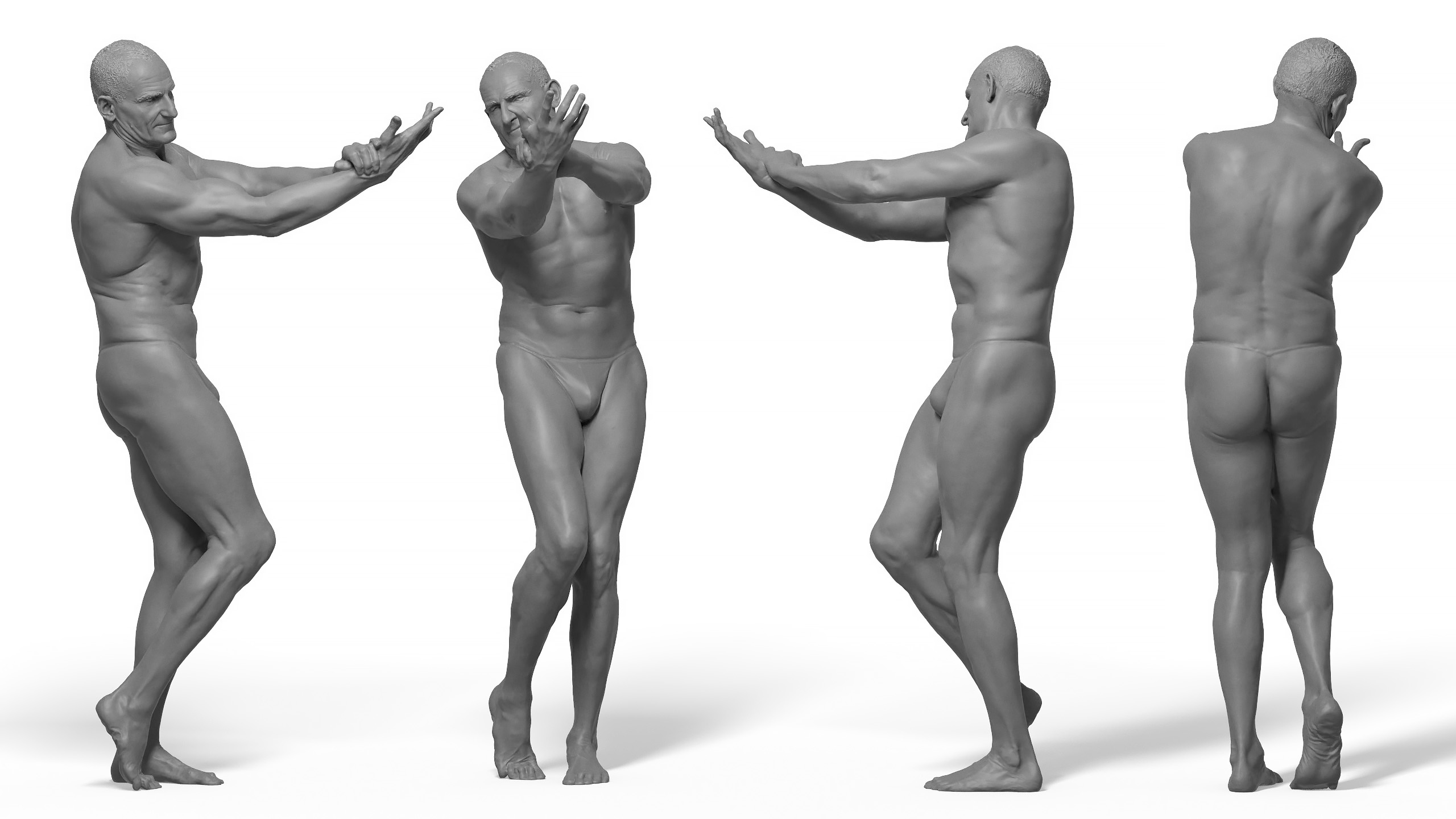 African American Man T Pose 3D | 3D Molier International