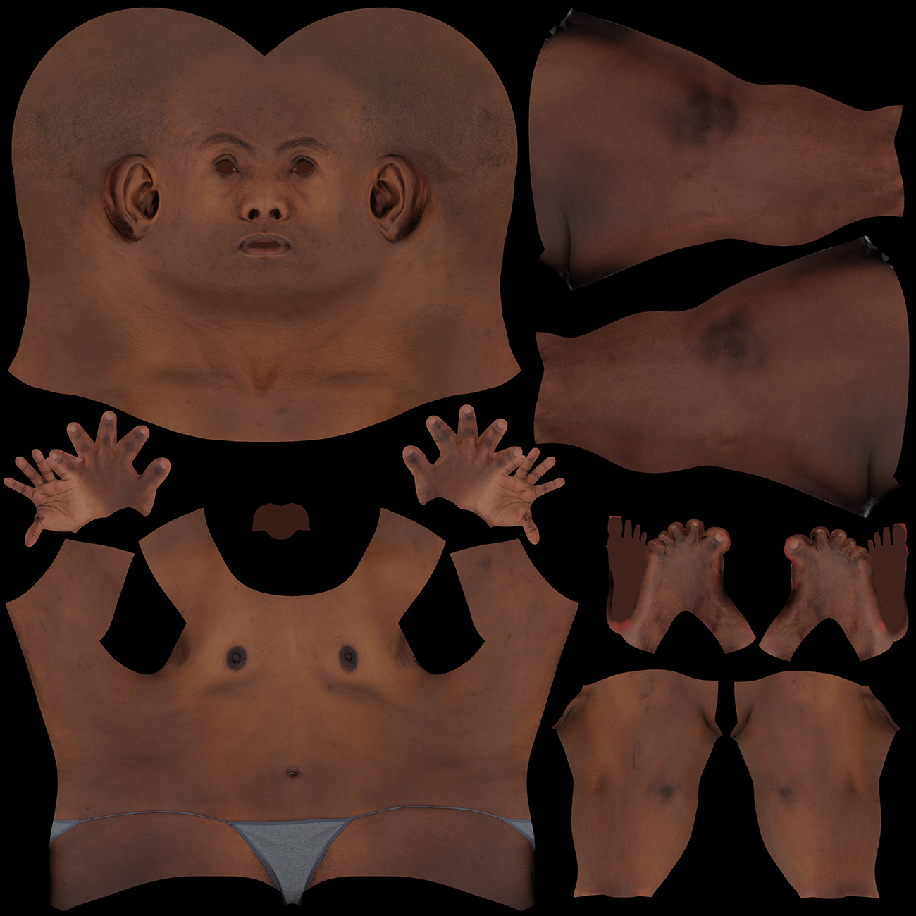 Animation Ready Body Scan / Female 07