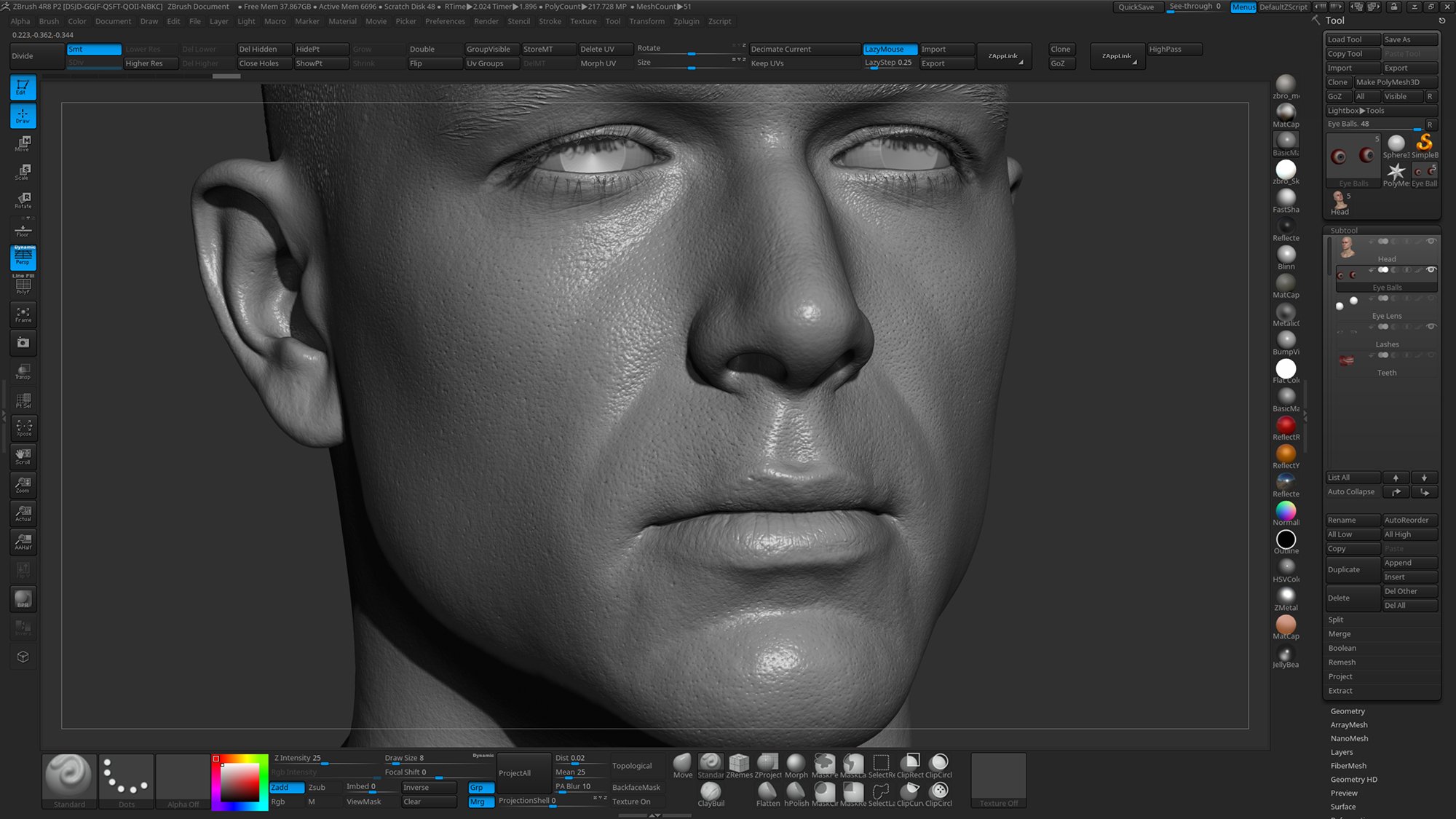 Как добавить изображение в zbrush