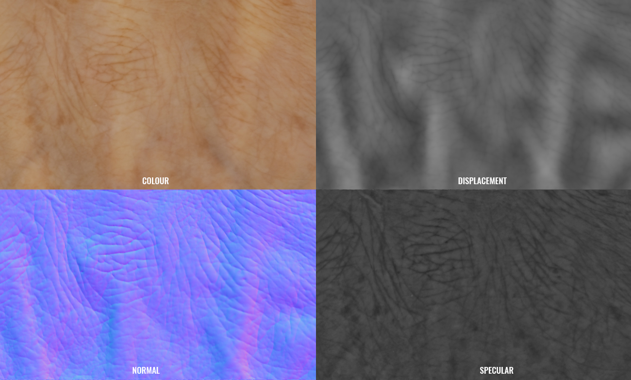 PBR hand textures