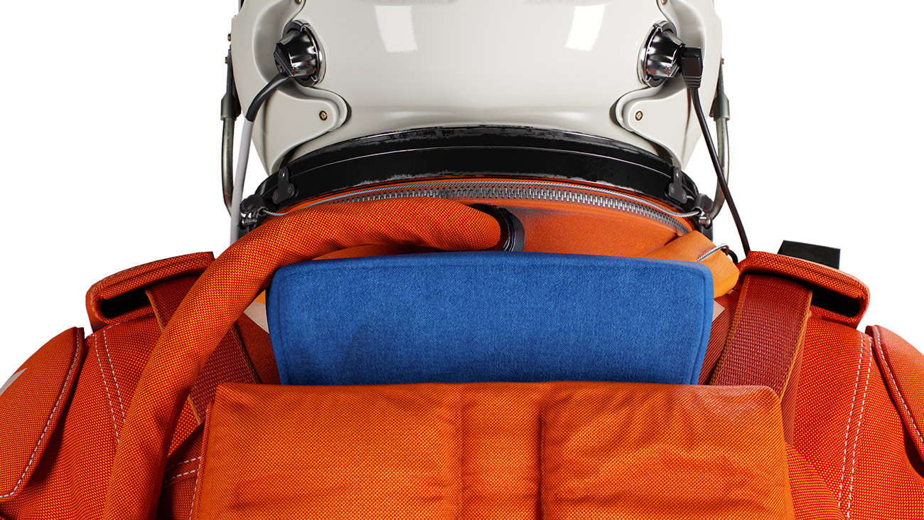 Space suit Model 3d backpack 