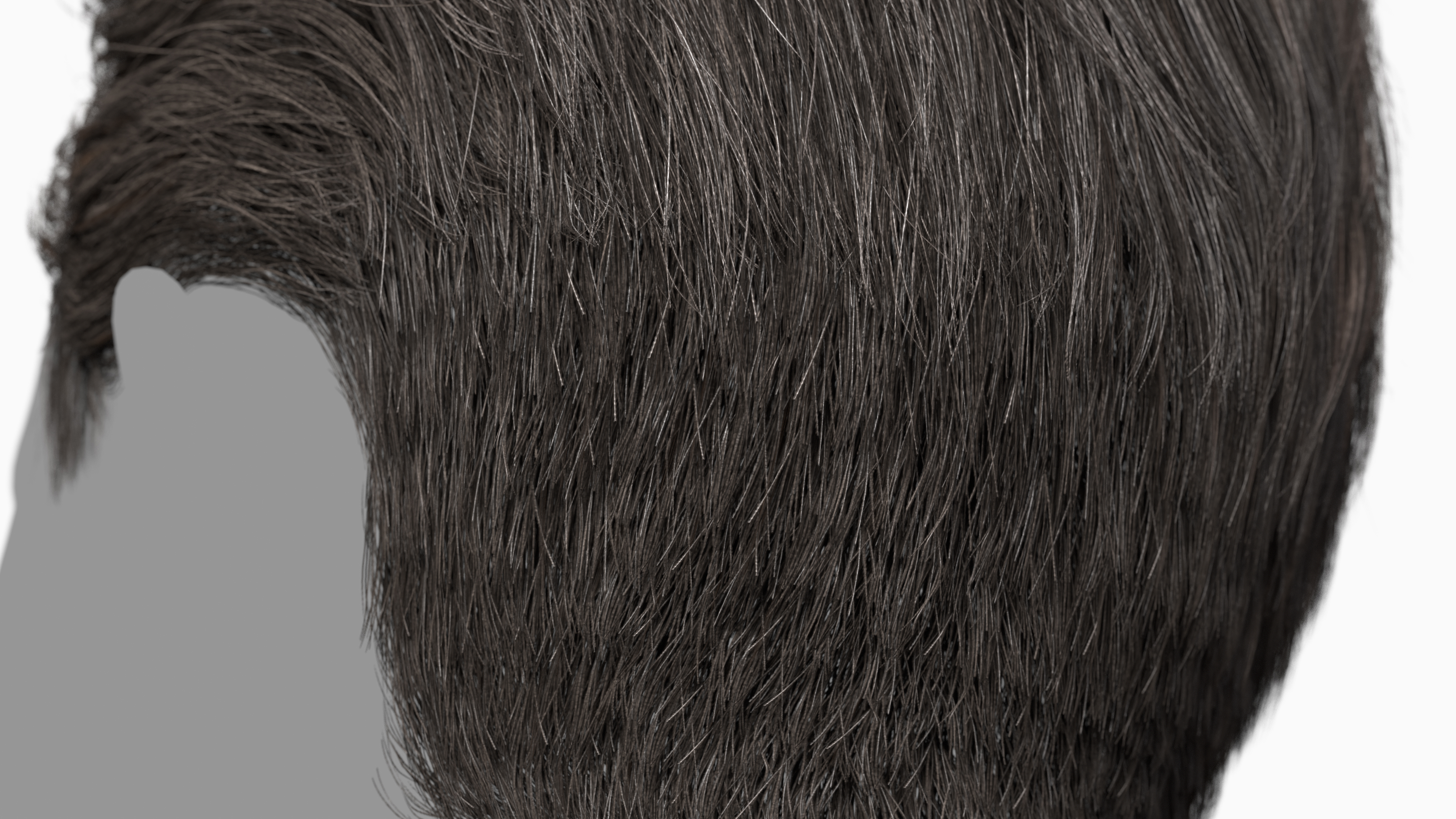 Realtime Hair Side Parted
