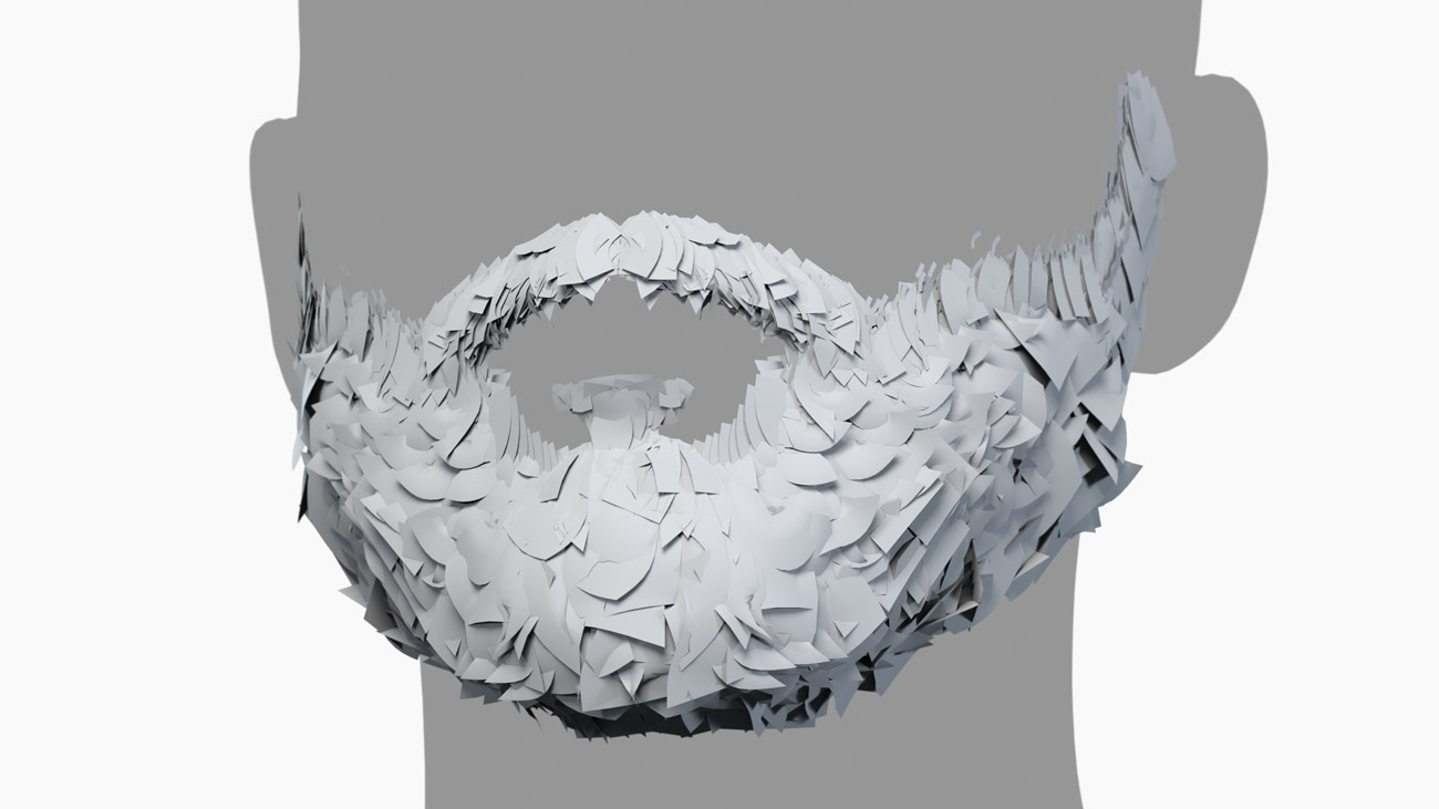 Polygon hair cards for realtime game projects