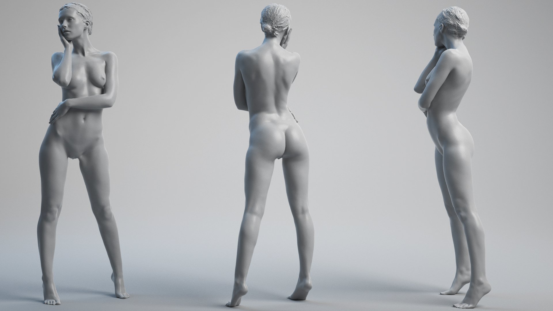 3D Female body model