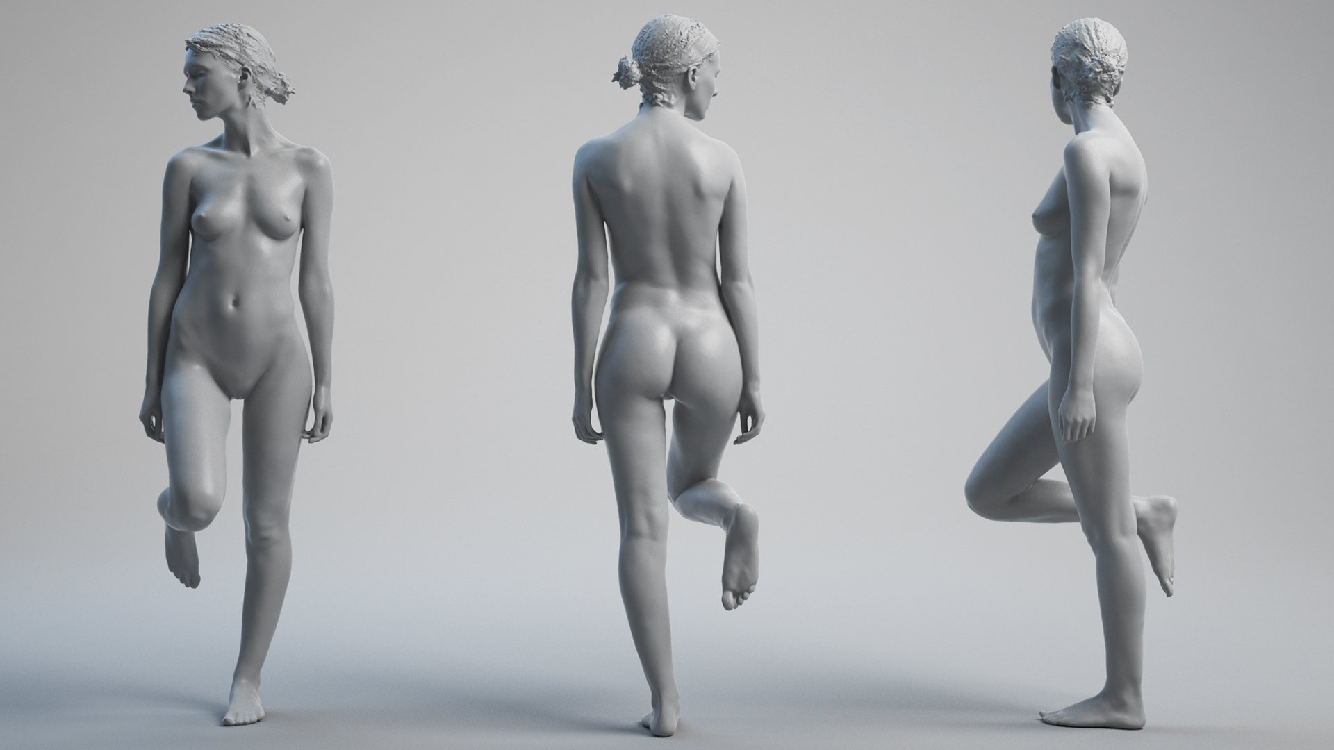 Nude 3D Female Model