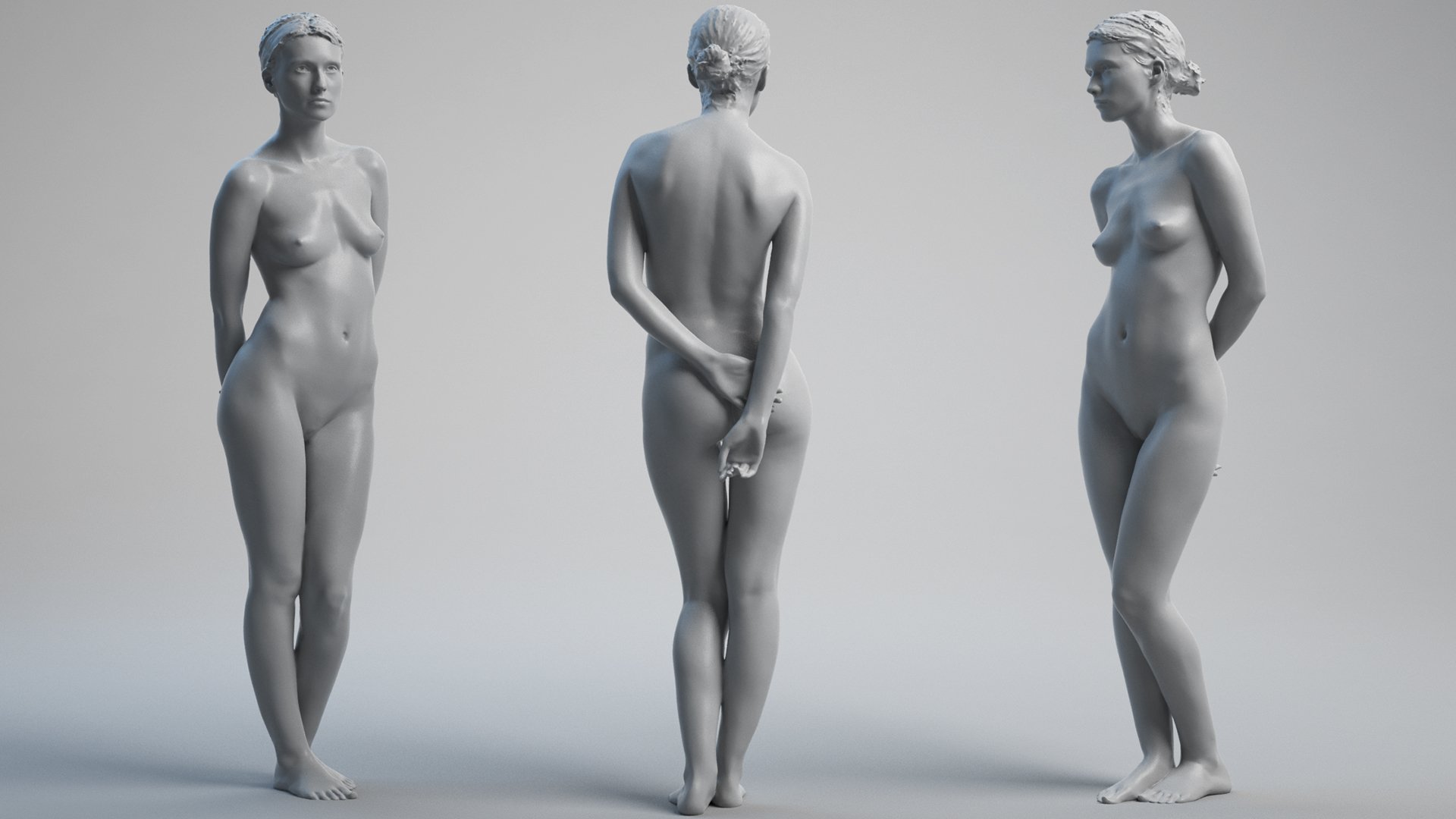 Female 3D model pose