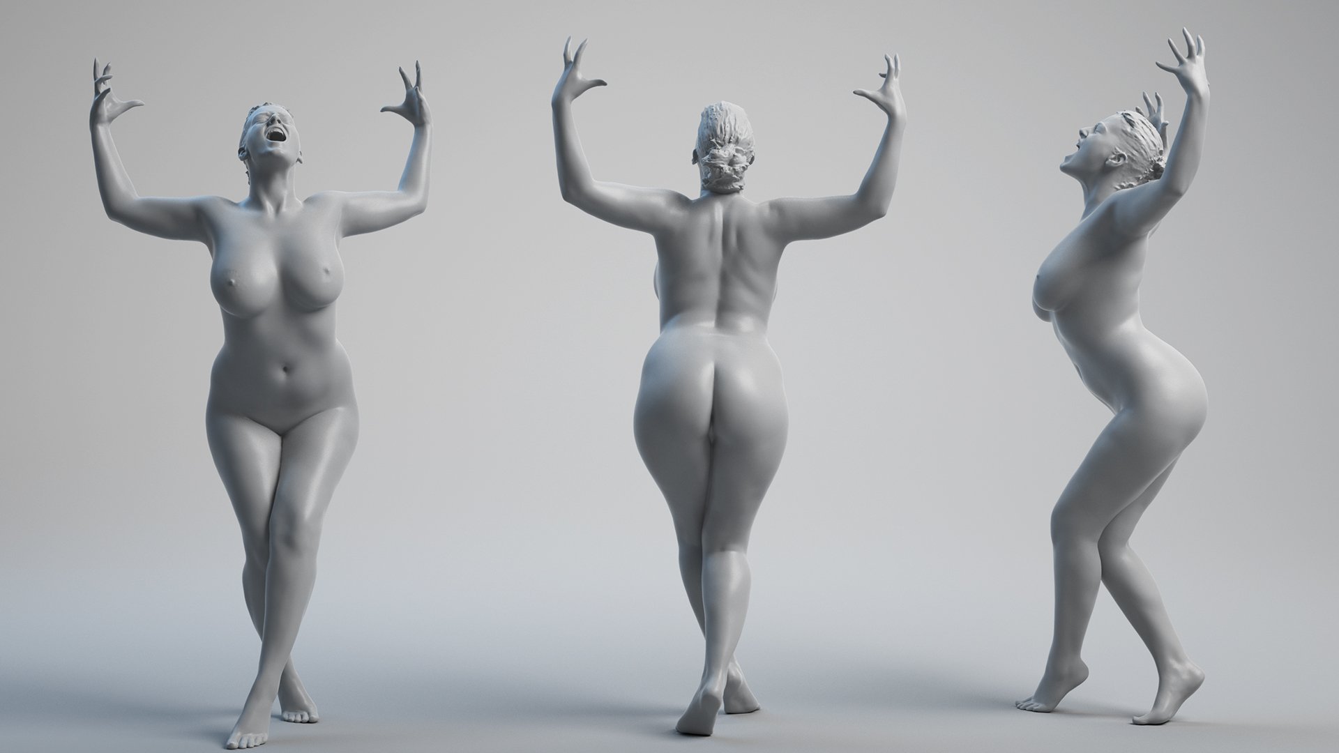 3D Woman Posing model