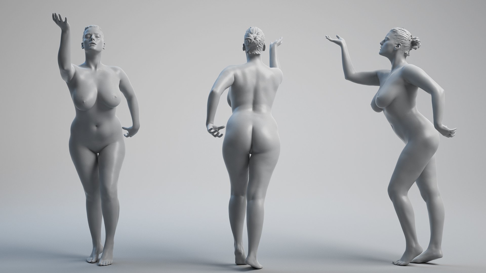 3D Model Female Pose
