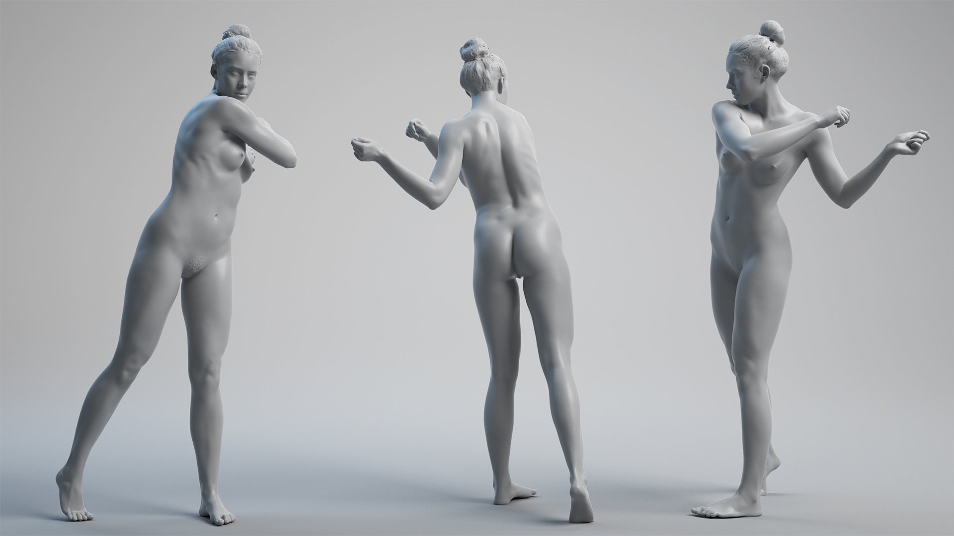 Naked Female 3D Model